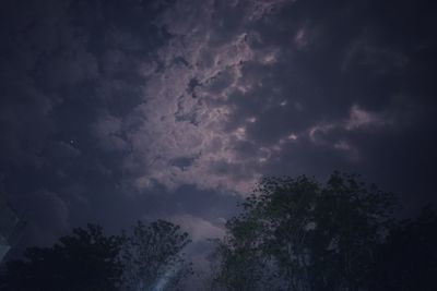 Low angle view of storm clouds in sky