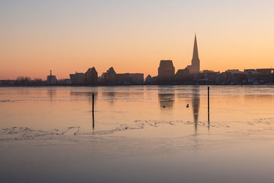 View of city at waterfront