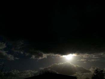 Low angle view of mountain against sky