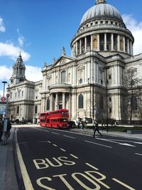 Low angle view of church against sky