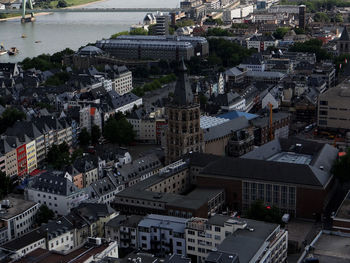 High angle view of cityscape