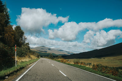 Panoramic view of road against sky