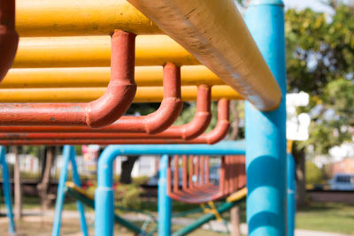 Close-up of playground