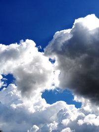 Low angle view of clouds in sky