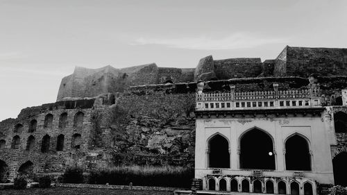 Low angle view of historical building