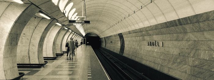 Railroad station platform