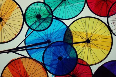 Close-up of colorful balloons