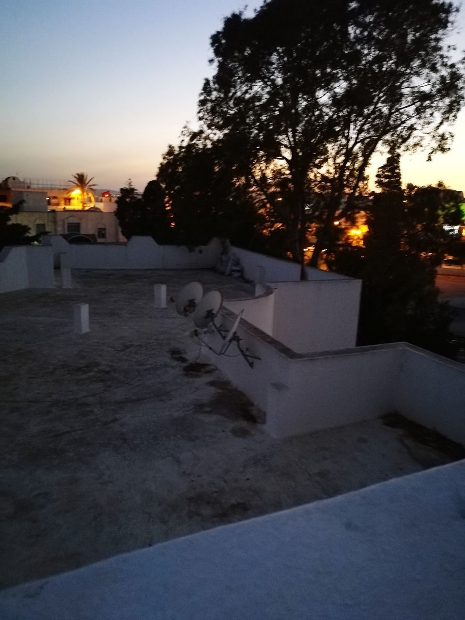 VIEW OF CITY AT SUNSET