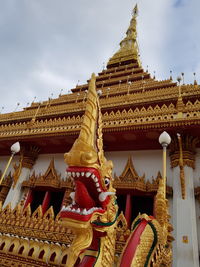 Low angle view of traditional building against sky