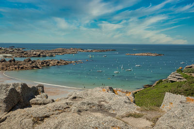 Scenic view of sea against sky