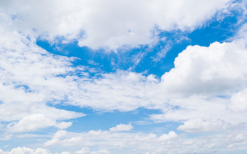 Low angle view of clouds in sky