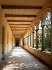 Empty corridor of building