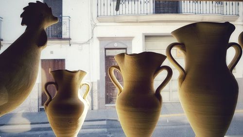 Close-up of vase on table