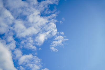 Low angle view of clouds in sky