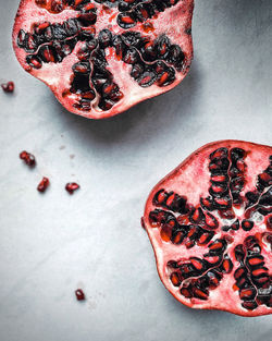 Close-up of strawberry against white background