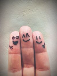 Close-up of human hand