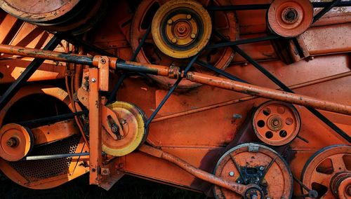 Close-up of abandoned truck