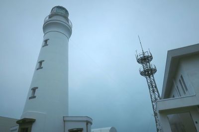 Low angle view of communications tower