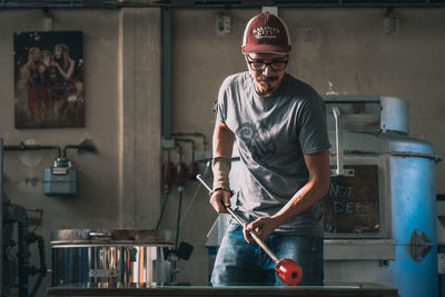 Man working in factory