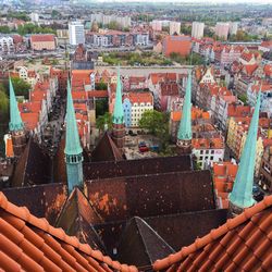 High angle view of st mary basilica