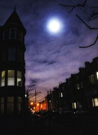 Low angle view of buildings against sky