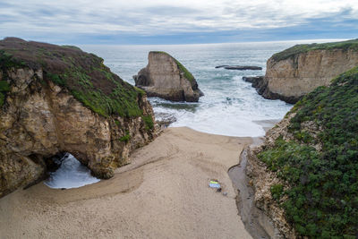 Shark fin cove. one of the best beaches in all of california.