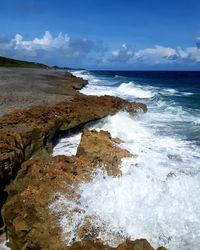 Scenic view of sea against sky