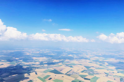 Aerial view of landscape against sky