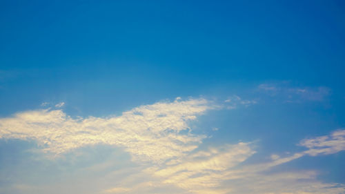 Low angle view of clouds in sky