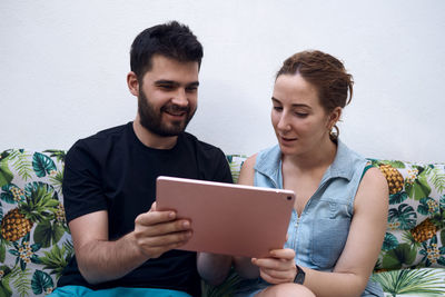 Young man using smart phone
