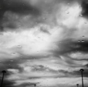 Cloudy sky over clouds