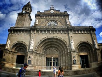 Low angle view of historical building