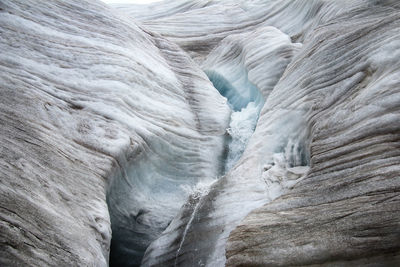 A fragment of a glacier in altai near mount belukha, altay, russia