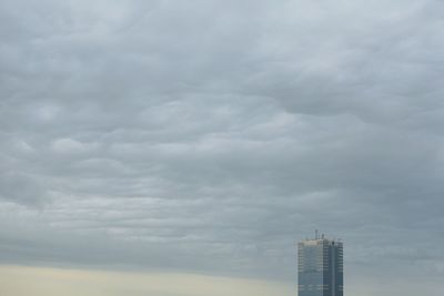 Low angle view of cloudy sky