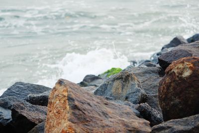 Rocks on beach