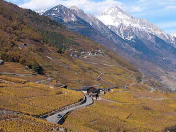 Scenic view of mountains