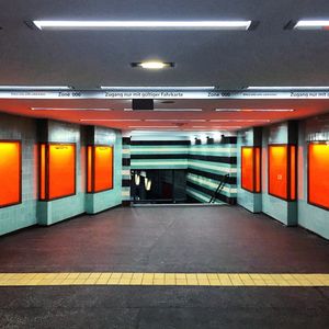 Empty subway station