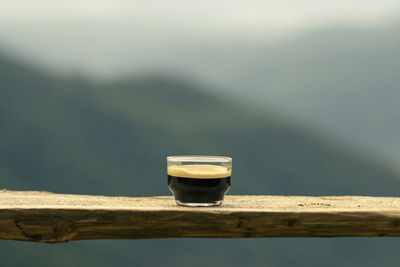 Close-up of drink on table