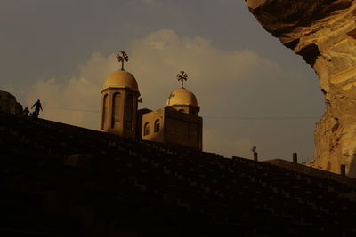 Low angle view of historic building against sky