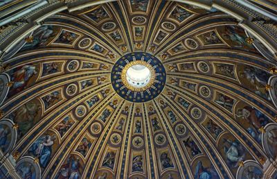 Low angle view of ceiling