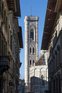View of the florence cathedral, cattedrale di santa maria del fiore, florence, italy