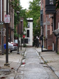 View of road in city