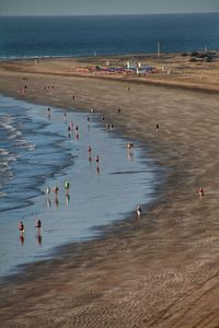 Group of people on beach