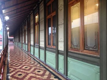 View of illuminated built structure