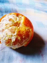 Close-up of orange on table