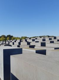 Built structure against clear blue sky