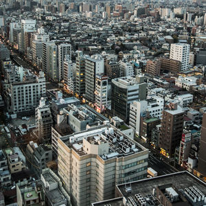 Aerial view of city