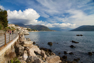 Scenic view of sea against sky