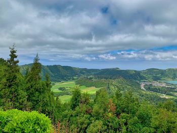 Scenic view of landscape against sky