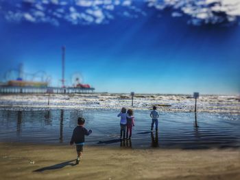 Boy looking at sea